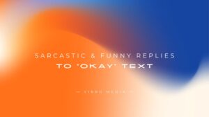 200+ Sarcastic & Funny Replies To “Okay” Text