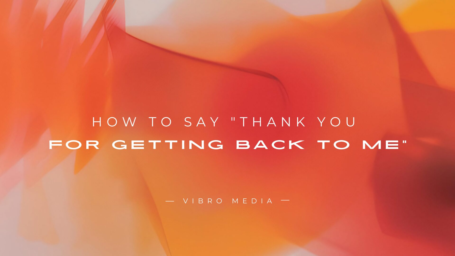 How to Say Thank You for Getting Back to Me 200+ Ways