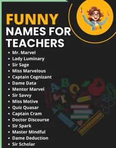 common teacher names
