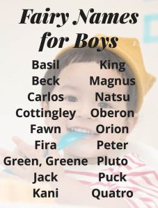 Fairy Name for Boy Bellabeat.com