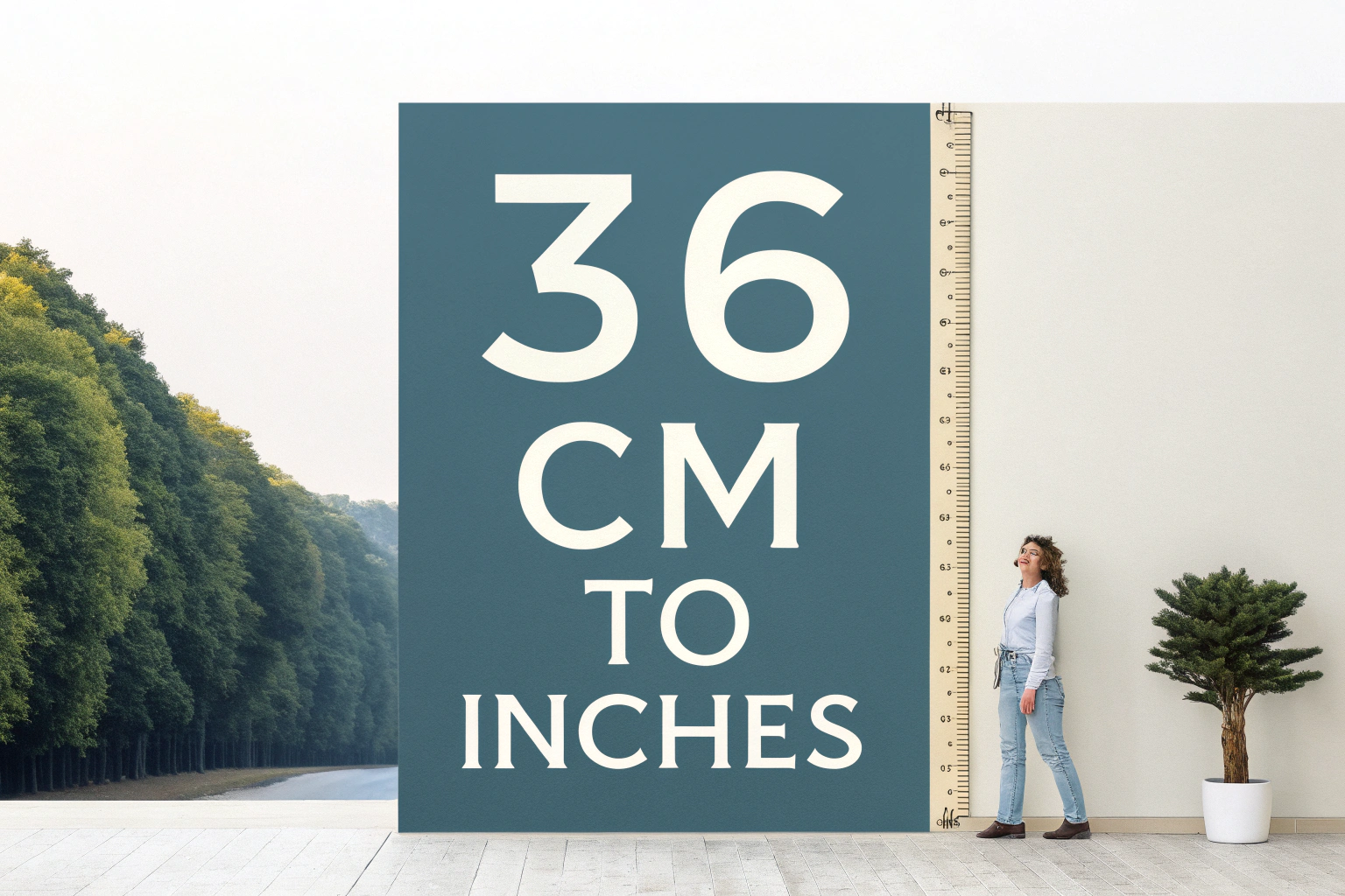 36 cm to Inches