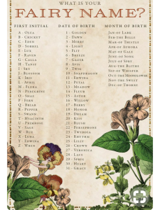 Fairy Name for Boy Bellabeat.com
