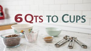 6 Qts to Cups