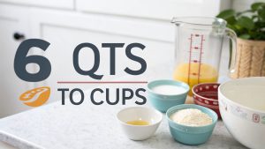 6 Qts to Cups