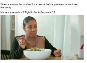 Right Infront of My Salad