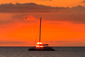 How Do You Capture the Best Sunset Photos on a Catamaran?