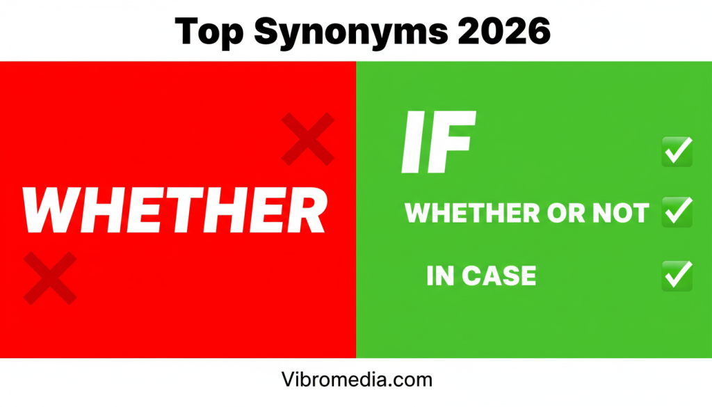 Best 100+ Top Synonyms for Whether with Easy Examples 2026