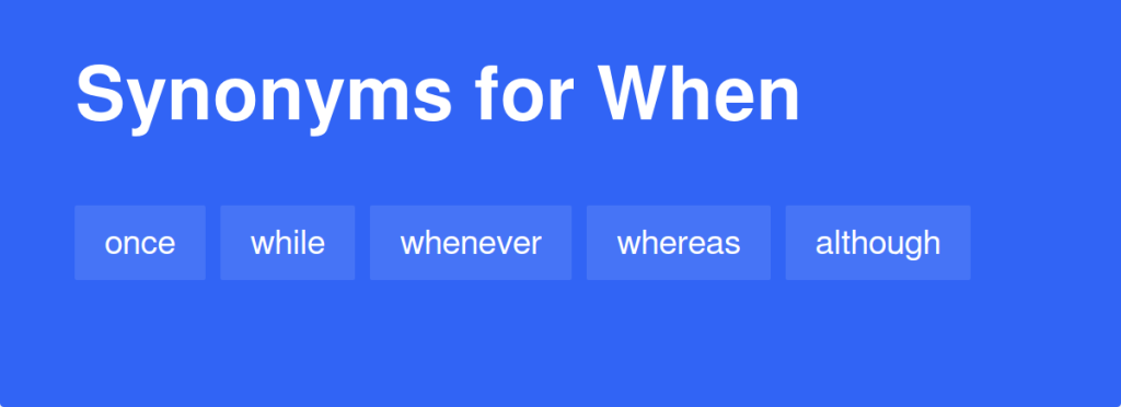 Best 270+ Easy Synonyms for When for Students & Writers 2026