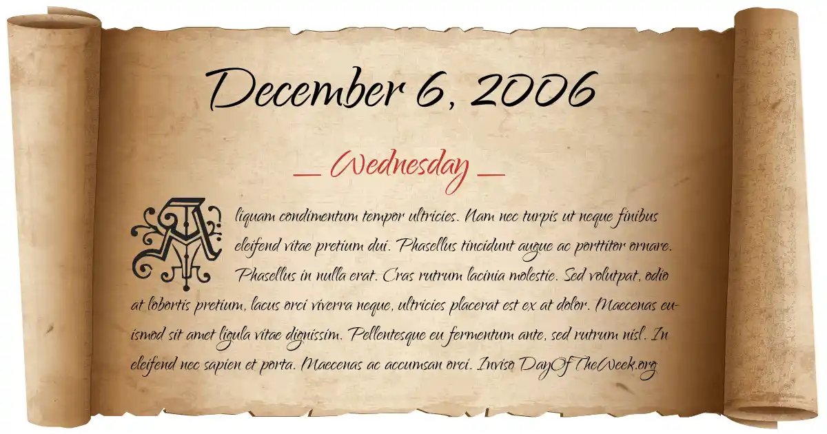 Why Was No One Born on December 6 2006? Real Reason 2026
